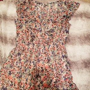 Lauren Conrad Floral Ruffle Dress Size 6
